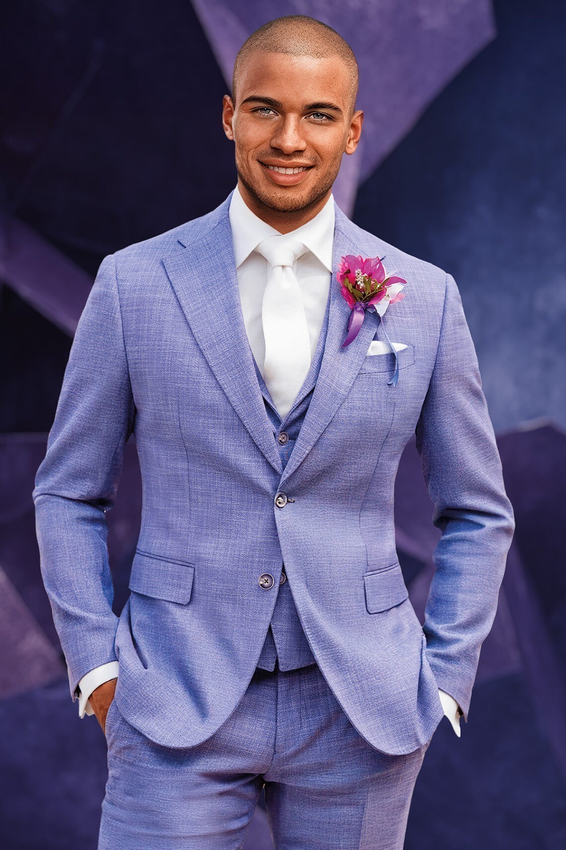 Lila hochzteitsanzuege